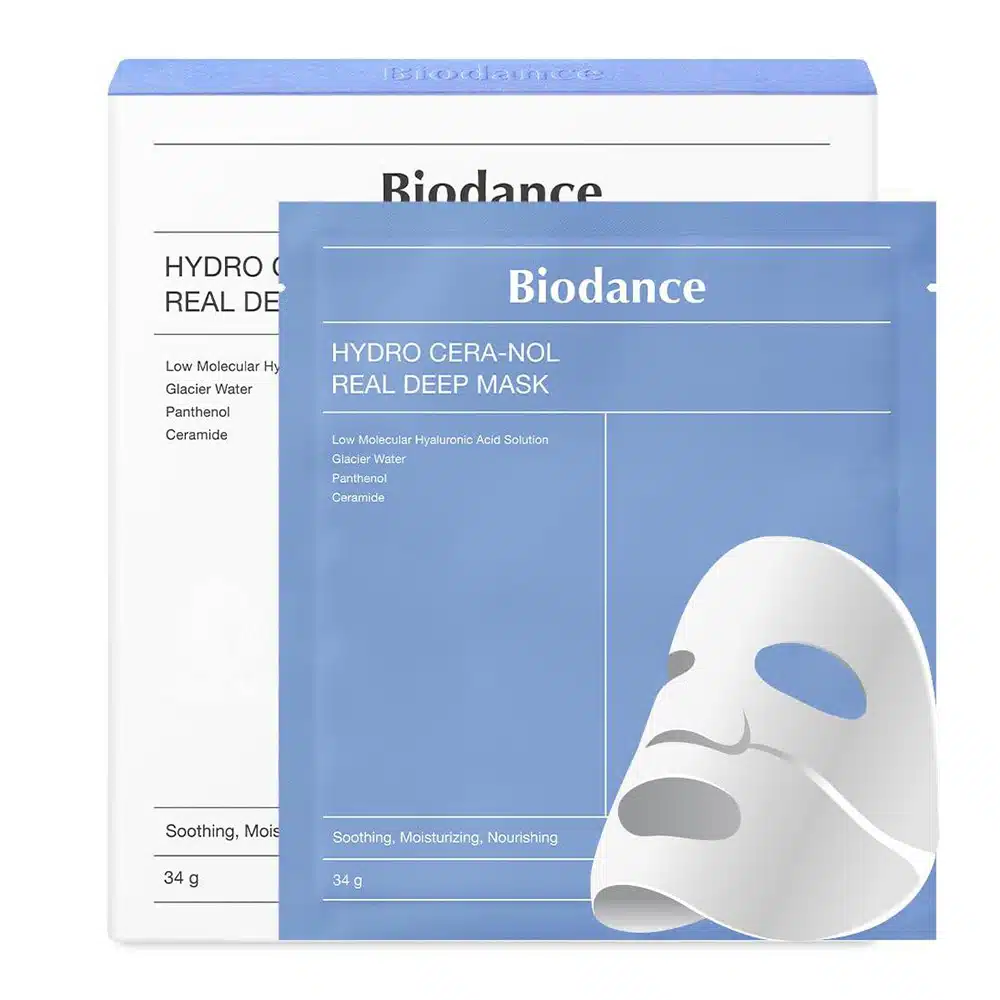 ماسک-آبرسان-و-تقویت-کننده-بایودنس-Biodance-Hydro-Cera-nol-Real-Deep-Mask