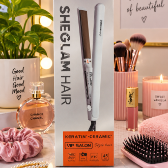 اتو مو شیگلم SHEGLAM HAIR مدل SGH-OTIC-812 | صاف کننده موی حرفه ای با صفحات سرامیکی و گرمایش سریع